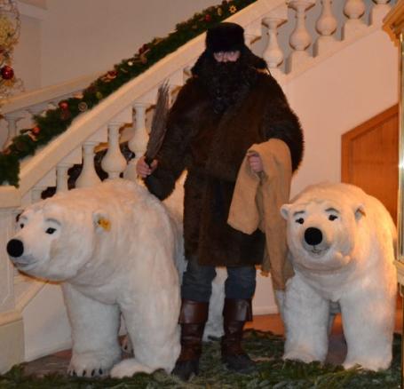 Der Krampus zwischen den Eisbären